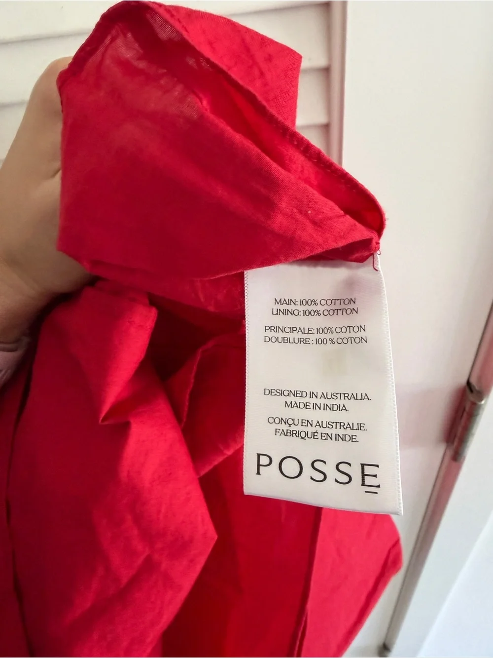 Posse Beryl Embroidered Cotton Mini Dress NWT L